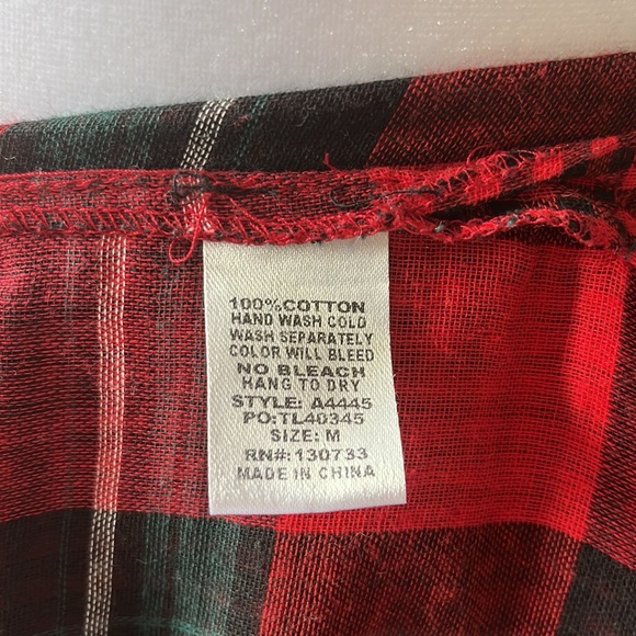 ✅Red Gingham Print Tunic - Picture 8 of 8